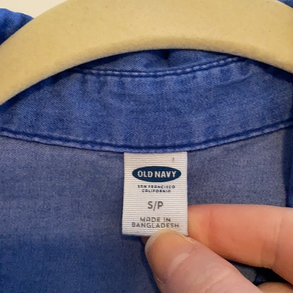 Old Navy sz S chambray/dark denim colored long sleeved dress - Picture 7 of 11